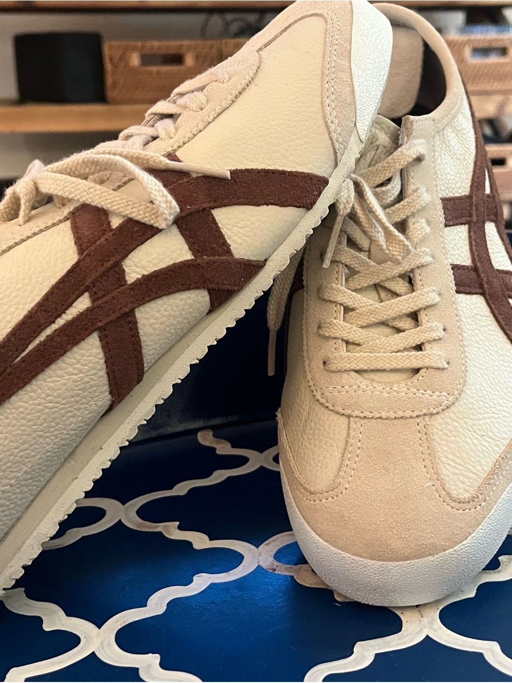 Collectible Onitsuka Tiger by Asics Mexico 66 Sand/Chestnut Men's Sneakers